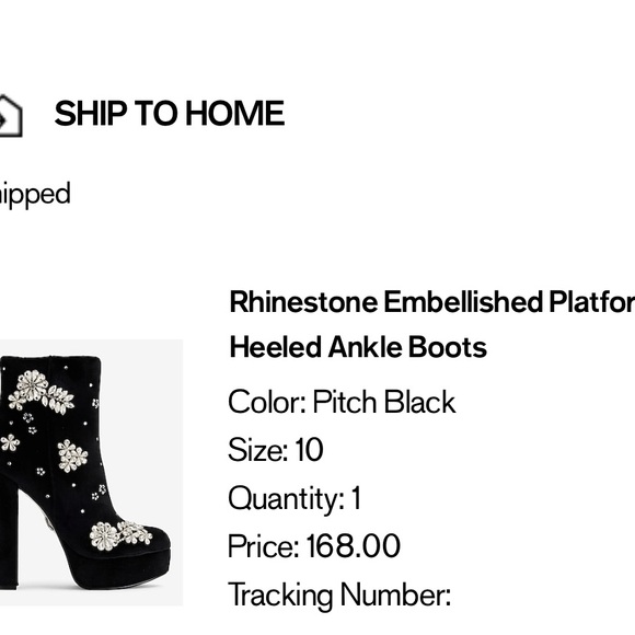 NWT Express embellished ankle booties - Picture 2 of 4